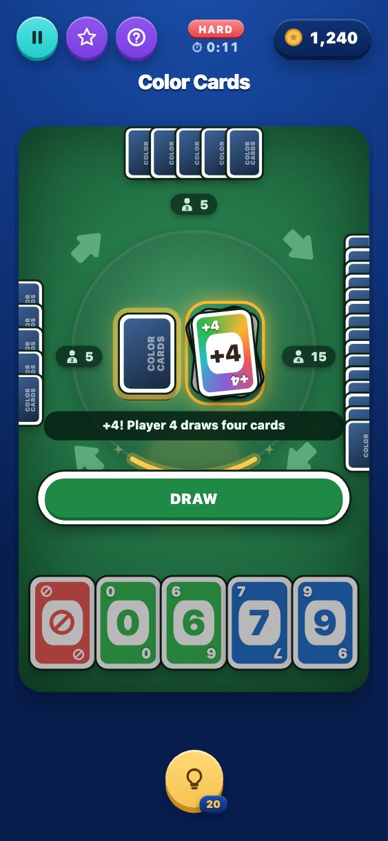 Color Cards - Hard