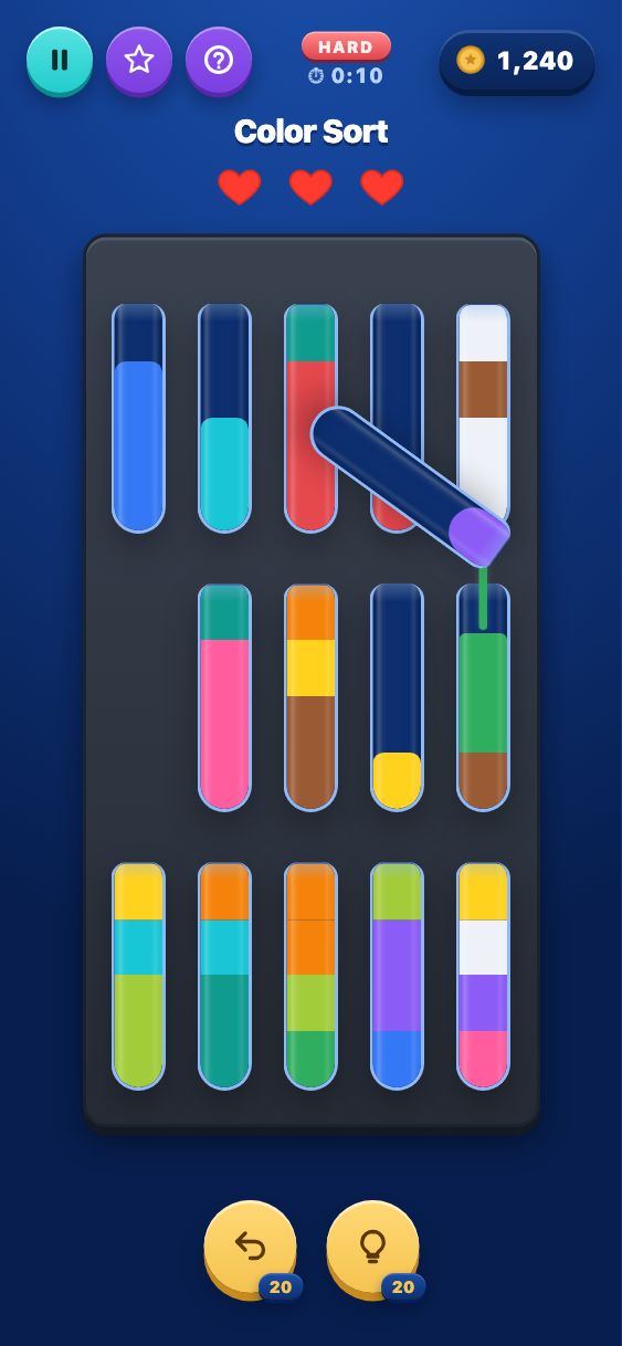 Color Sort - Hard