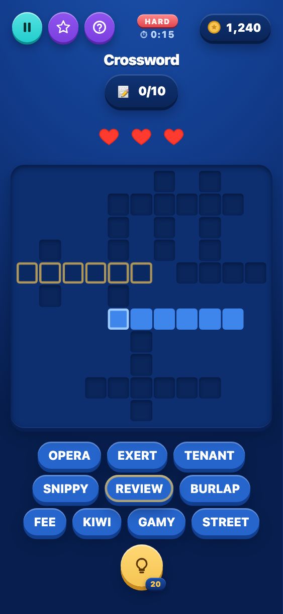 Crossword - Hard