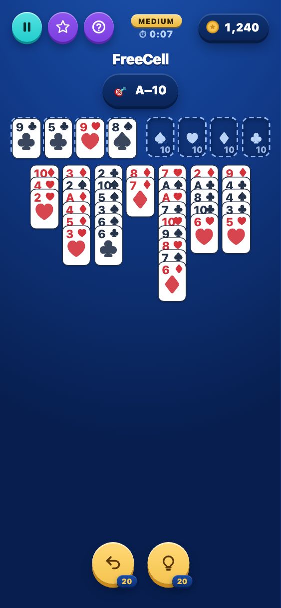 FreeCell - Medium