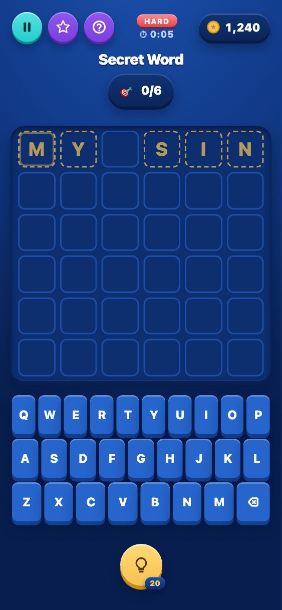 Secret Word - Hard