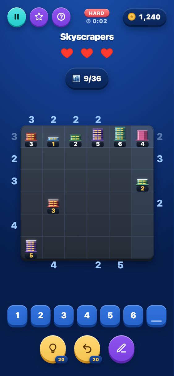 Skyscrapers - Hard