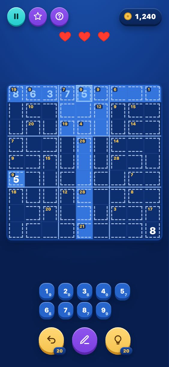 Sum Sudoku - Hard